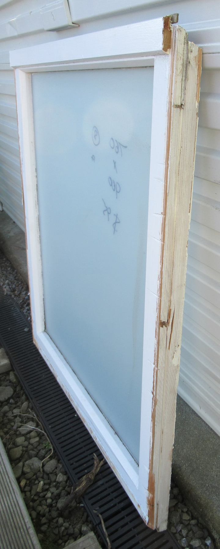 1 Lite Fanlite Sash with Frosted Glass   760W x 900H