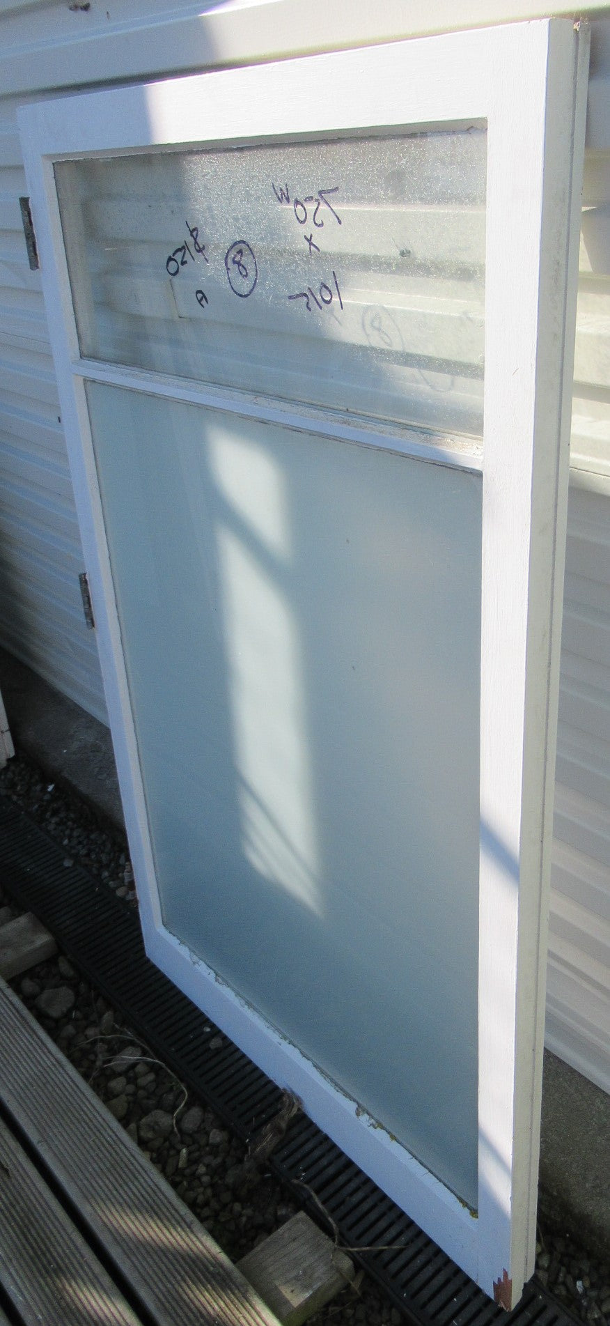 2 Lite Partially Obscure Glass Casement Sash 1015Hx 750W