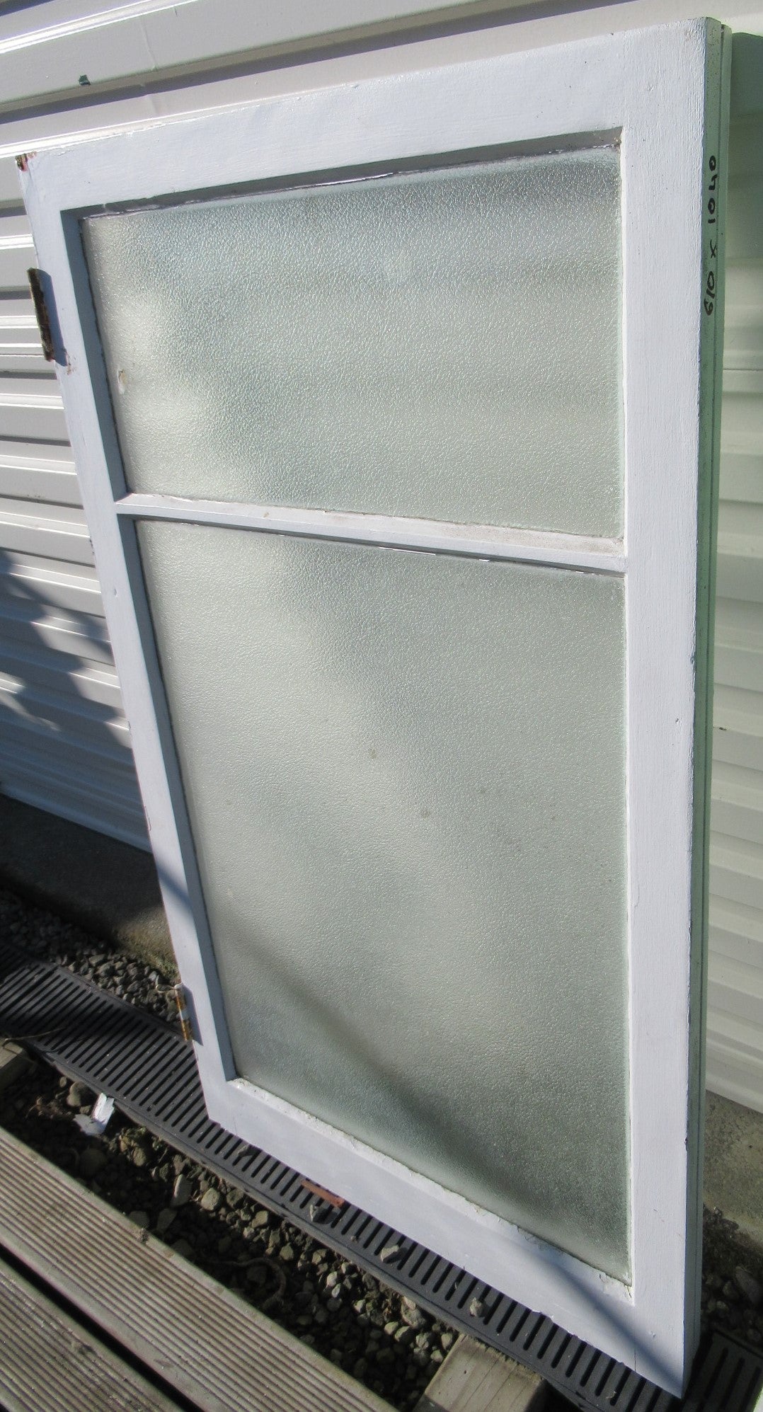 2 Lite  Vintage Stippolyte Glass Casement Sash 1040H x 610W