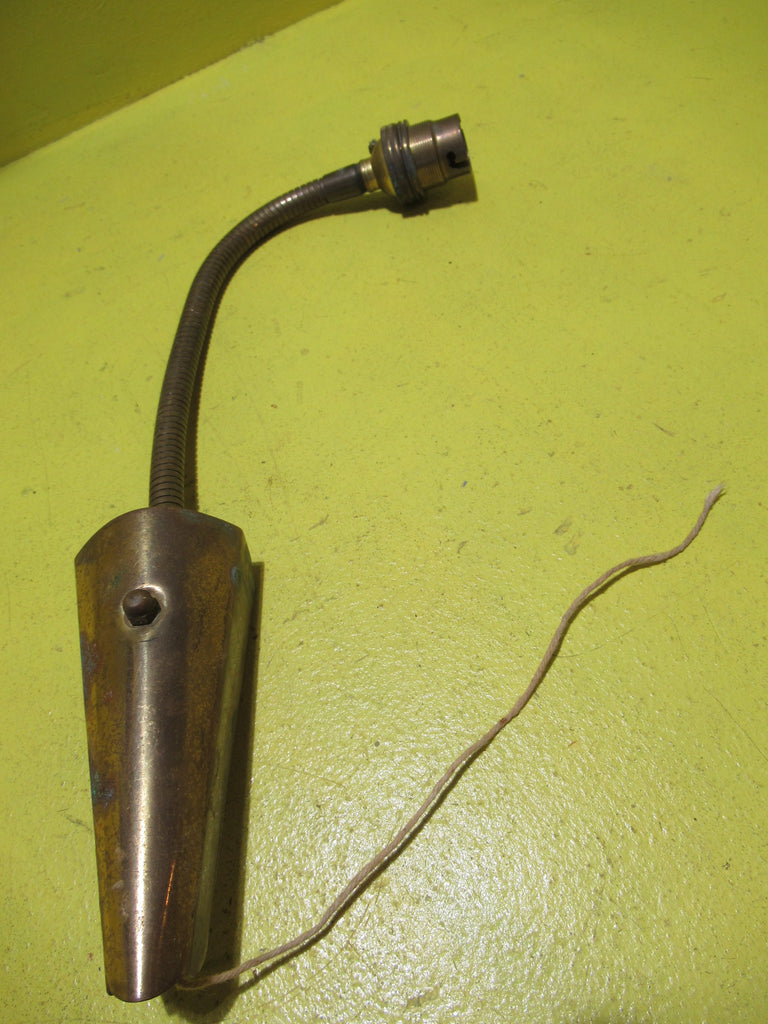 Vintage Brass Wall Mount Light Fitting with Bendable Stem   390H x 50W