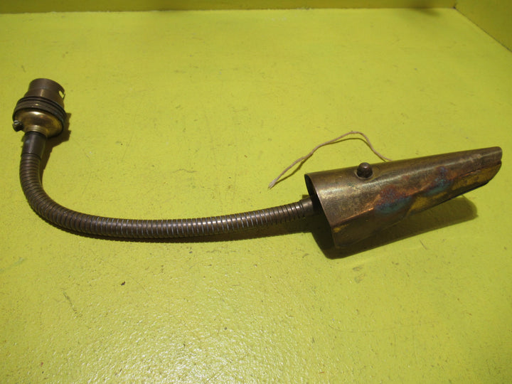 Vintage Brass Wall Mount Light Fitting with Bendable Stem   390H x 50W