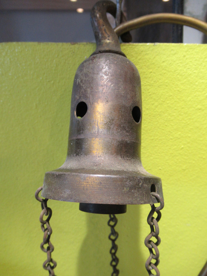 Antique Brass Bell Shape Light Fitting   125H x 65W