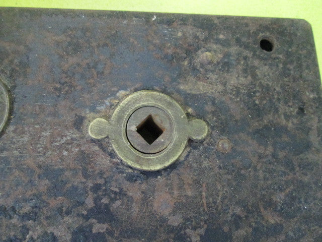 Vintage J A Carpenter Heavy Rim Lock with Handle