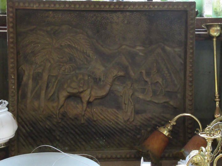 Pressed Copper/Brass Effect Fire Screen   760W x 720H