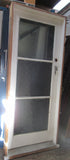 White Exterior 3 Lite Door & Frame with Hen & Chicken Glass (CT)  1980H x 810W