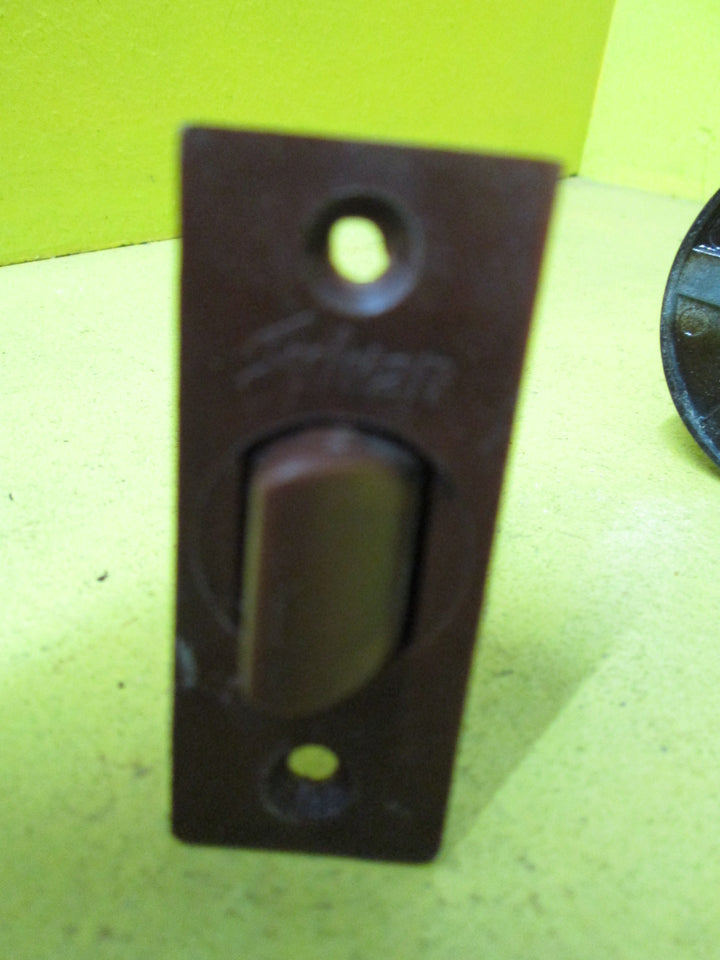 Sylvan Wooden Knob Handle with Brown Rose and Mortice 55-62D x 60J/Mortice 58L x 25W x 72Axail