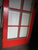 8 Lite Red Door with Bevelled Glass  (CT)   1980H x 860W x 40D
