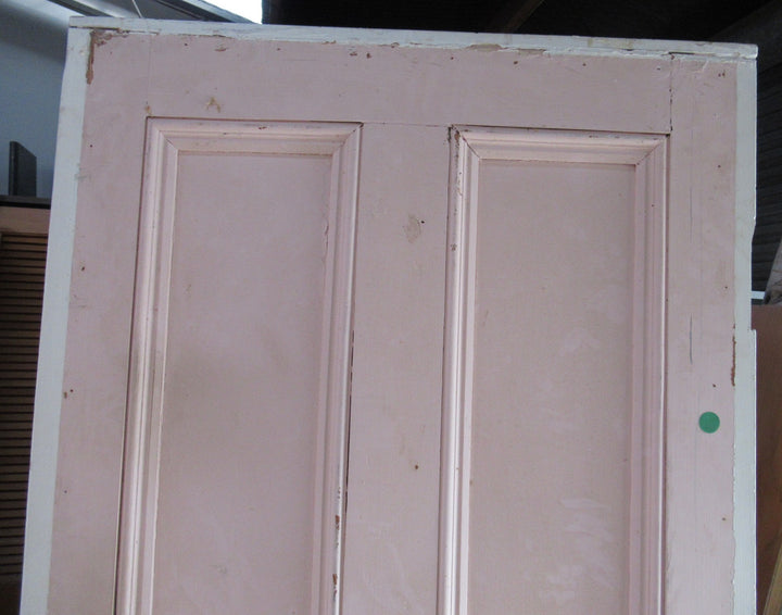 4 Panel Native Timber Statesman Door with Missing Moldings.  (CT)   2020H x 810W x 40D