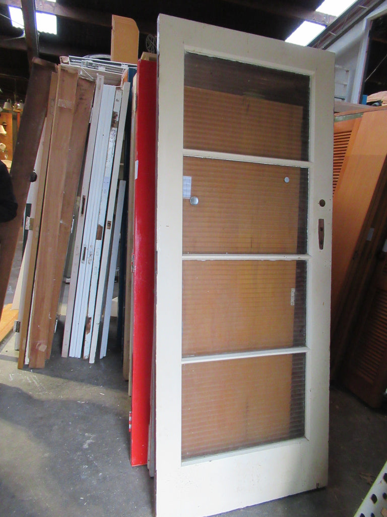 4 Lite Reeded Glass Native Timber Back Door(CT) 2070H x 865W x 45D