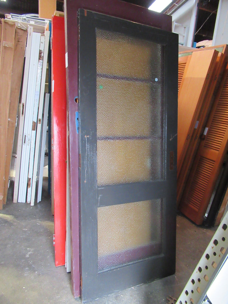 2 Lite Cedar Exterior Door with Dimpled Glass (CT) 1940H x 810W x 40D