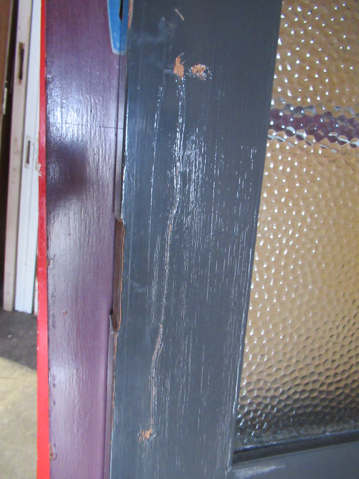 2 Lite Cedar Exterior Door with Dimpled Glass (CT) 1940H x 810W x 40D