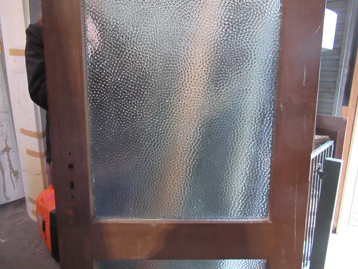 2 Lite Cedar Exterior Door with Dimpled Glass (CT) 1940H x 810W x 40D