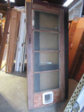 4 Lite Rain Glass Native Timber Back Door(CT) 1980H x 810W x 45D