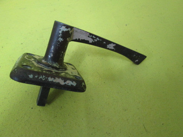 Art Deco Brass Lever Handle on Square Plate 57SQ/Lever 112L x 45H