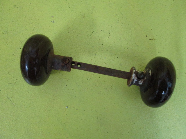 Brown Porcelain Door Knobs 60Dia x 45H