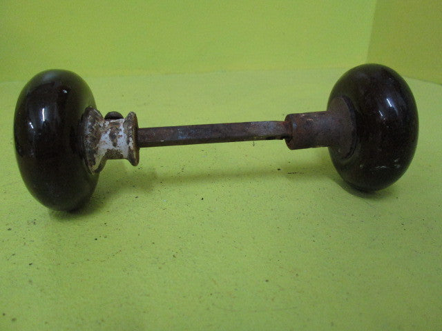 Brown Porcelain Door Knobs 60Dia x 45H