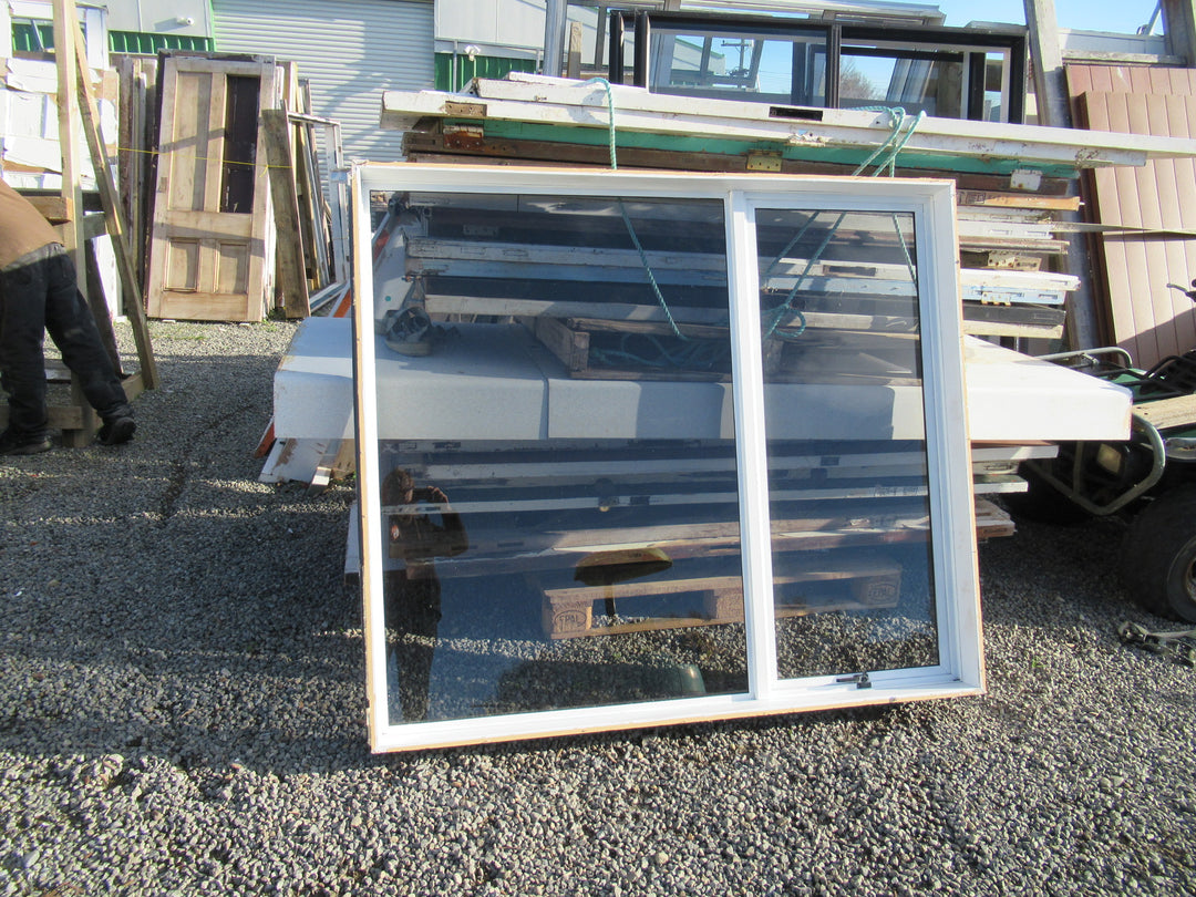White 2 Lite Tinted Glass Window with 1 Opening Lite 1400H x 1600W x 140D