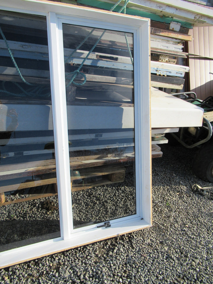 White 2 Lite Tinted Glass Window with 1 Opening Lite 1400H x 1600W x 140D