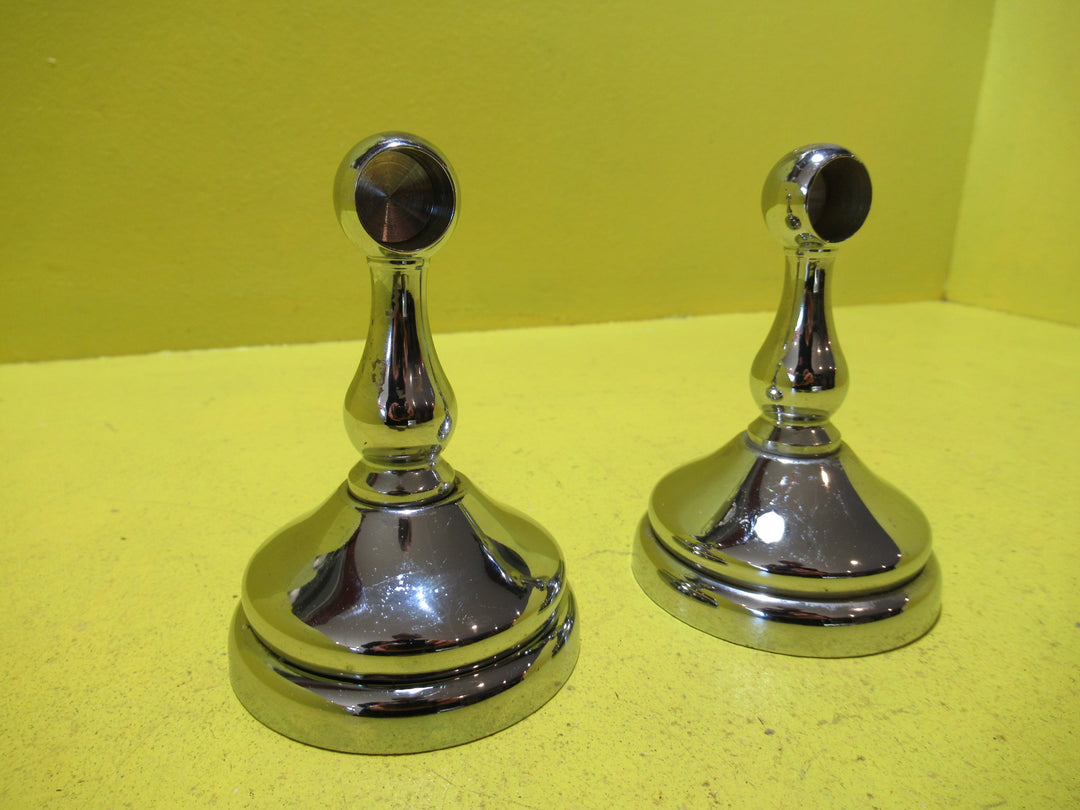 Small Chrome towel Rail Ends   45H x 20W x 60D