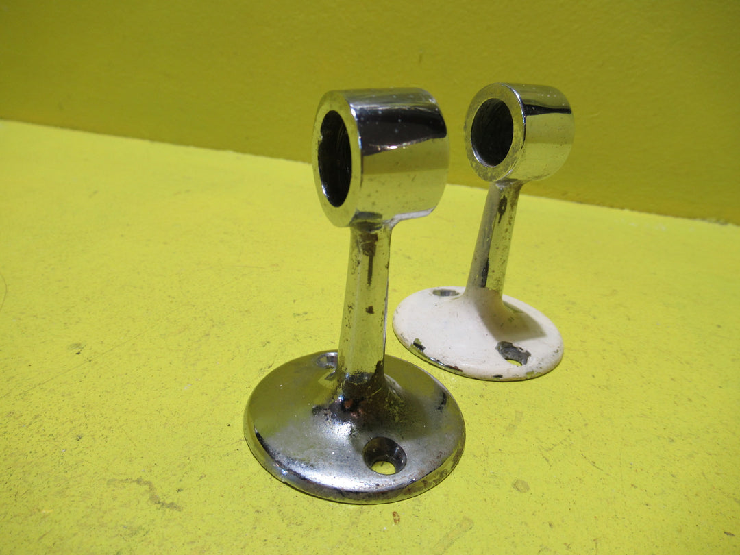Small Chrome towel Rail Ends   45H x 20W x 60D