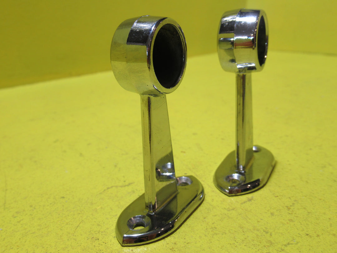 Small Chrome towel Rail Ends   45H x 20W x 60D