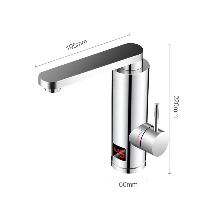 Kitchen Instant Electric Hot Water Heater  Led Faucet Luxurious  3 Seconds Fast