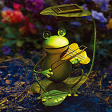 Miniature  Style Frog Shaped Figurine Metal Craft