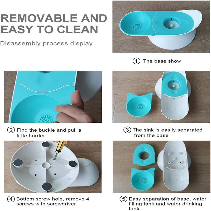 Snails Bubble Automatic Cat/Dog Water Bowl Fountain Dispenser  Drinking Bowl