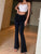 Flare Jeans Pants Women Vintage Stretch Denim  High Waist Fashion