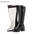DIMANYU Women Winter Genuine Leather Wool High Heel High Boots