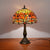 European-Style Tiffany Hotel Front Desk Stained Glass Art Table Lamp E27