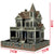 Horror Mystery Haunted House Building Halloween 3D Solid Paper Model DIY Handwork Papercraft Toy