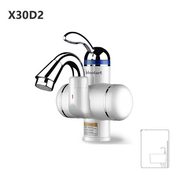 Kitchen Instant Electric Hot Water Heater  Led Faucet Luxurious  3 Seconds Fast