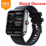 Blood Glucose Smart Watch F57L 1.9 Inch Body Temperature Fitness Tracker Heart Rate Blood Oxygen Smartwatch For Men And Women