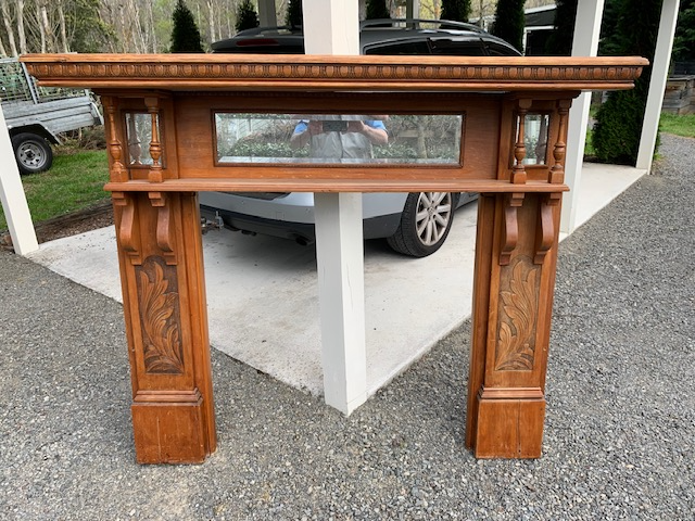 Ornate Fire Surround with Bevelled Mirror 1340H x 1680W