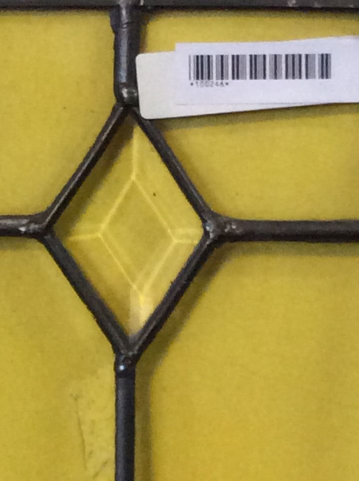 Rectangle Leadlight Panel with 1 Diamond 870H x 300W