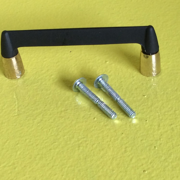 Retro Black & Gold Pull Handles