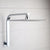 KEMAIDI  Shower Faucets Gooseneck Square Brass Wall Mount Shower Arm Ultrathin