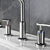 100% Soild Brass Bathroom Basin Water Mixer Separate Style Sink Faucet Chrome Matt Black Brushed Gold Tapware