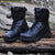 Mens Military Army Boot Genuine Leather  Lace Up Waterproof Safety Black Desert Ankle Boots