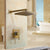 KEMAIDI  8 inch Antique Brass Round Wall Mounted Bathroom Rainfall Head 2 Handles Shower Shower Sets