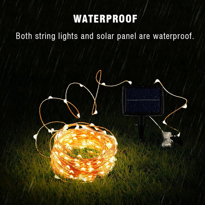 Solar String Fairy Lights 12m 100LED / 5M 50 LED  Waterproof Outdoor Garland