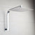 KEMAIDI  Shower Faucets Gooseneck Square Brass Wall Mount Shower Arm Ultrathin