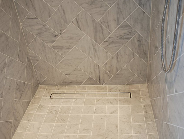 Smesiteli  Rose Gold 800/900/1000mm Rectangular Linear Tile Insert Anti-Odor Floor Drain