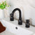 KEMAIDI Deck Mount 3PCS Waterfall Bathtub Faucet Double Handle Handheld Tub Mixer Taps