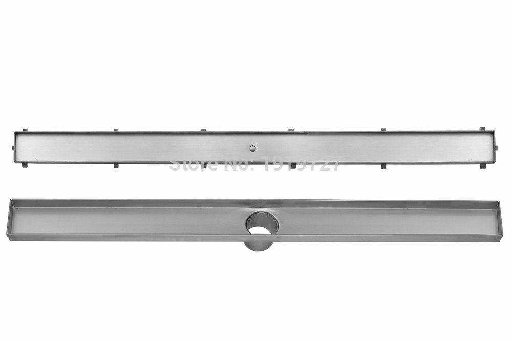 Bagnolux Super Heavy-duty Hardware Tile Insert 304# Stainless Steel Linear Shower Bathroom Grate Floor Drain/Outlet Waste