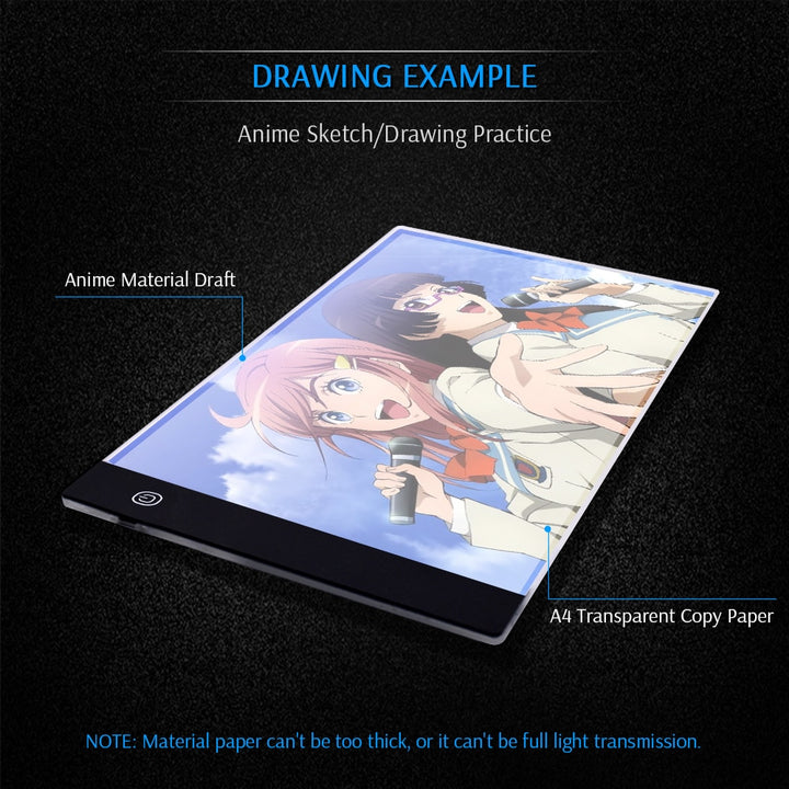 CHIPAL Digital Graphics  A4 Drawing LED Light Box Pad