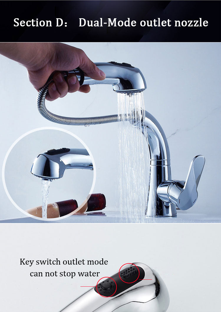 ABS Kitchen Tap Pull Out Parts Kitchen Faucet Replacement Parts Faucet Accessories