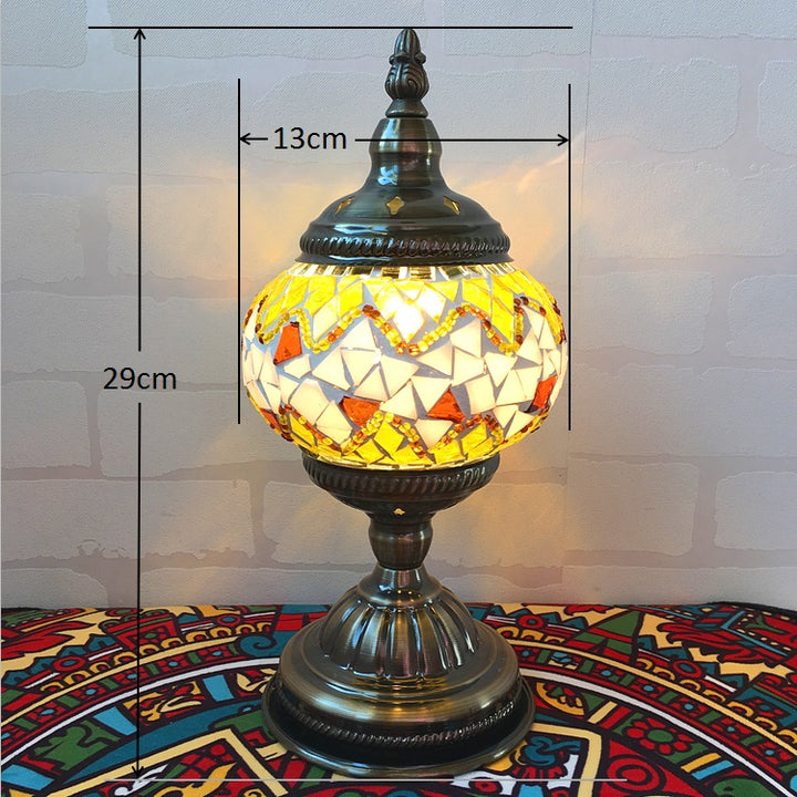 Mediterranean Turkish Mosaic Table Lamp
