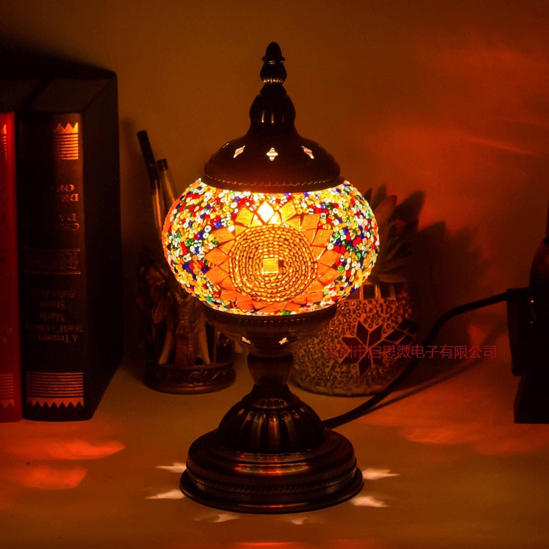 Mediterranean Turkish Mosaic Table Lamp